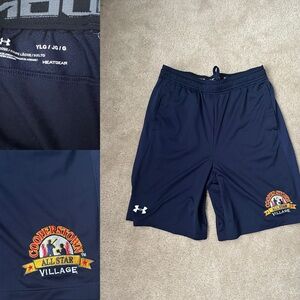 3 pairs of boys Cooperstown Under Armor shorts